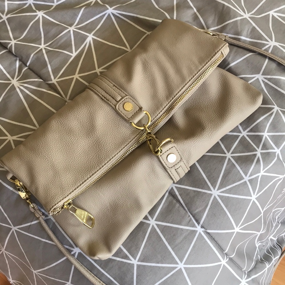 Steve Madden Tan Foldover Cross Body